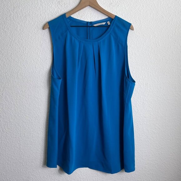 Soft Surroundings Sleeveless Blouse – Size 2X Blue - Picture 2 of 9